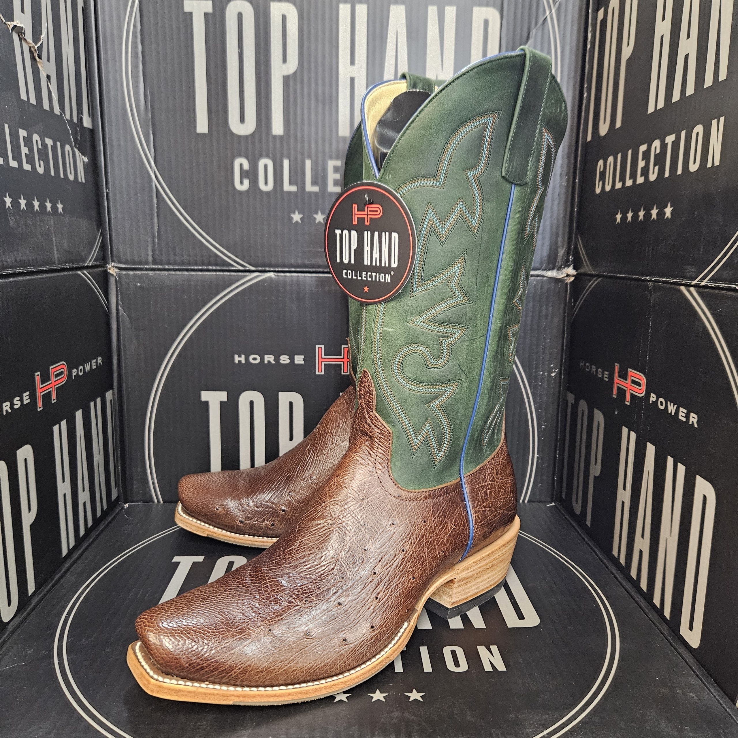 Top Hand HP9531 Kango Tobacco Smooth Ostrich Little Joe's Boots