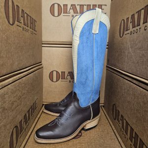 Olathe Chocolate Glove With Sky Blue Top 258074