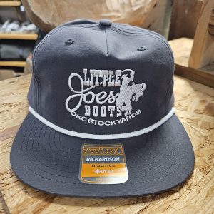 LJB Flat Bill Rope Hat Charcoal