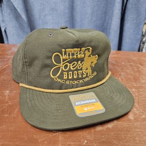 LJB Flat Bill Rope Hat Dark Green