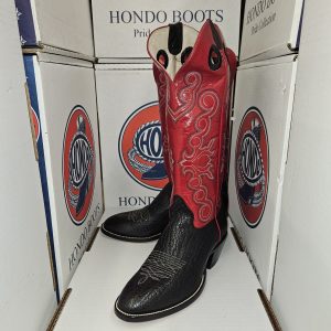Hondo Boots 2670 Black Bullhide
