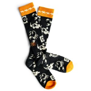 Lucky Chuck Bad Cowgirl Co. Branded Performance Boot Socks