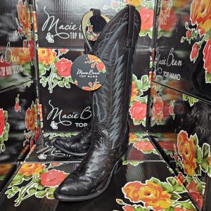 Macie Bean M4008 Black Full Quill Ostrich