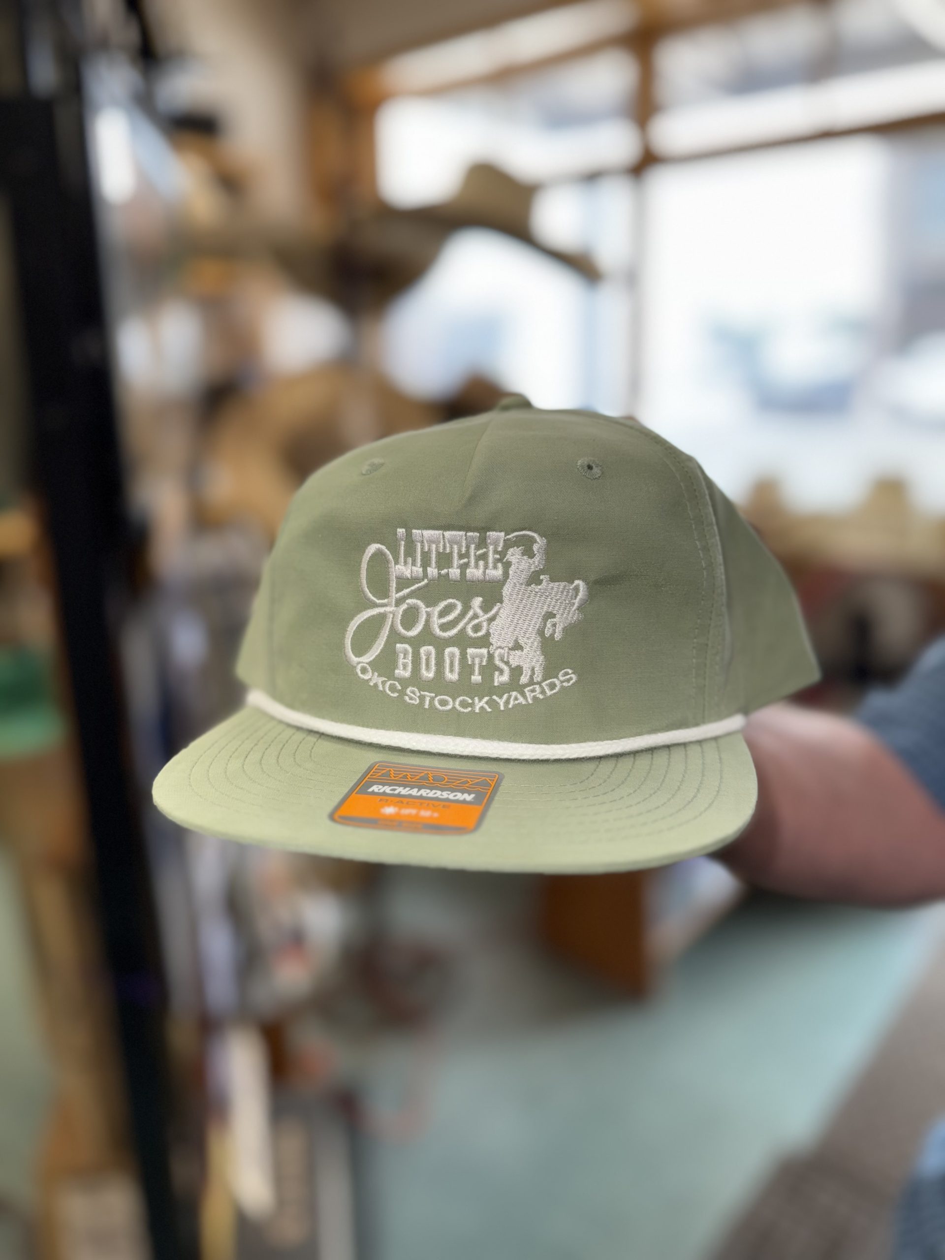 LJB Flat Bill Rope Hat Sage