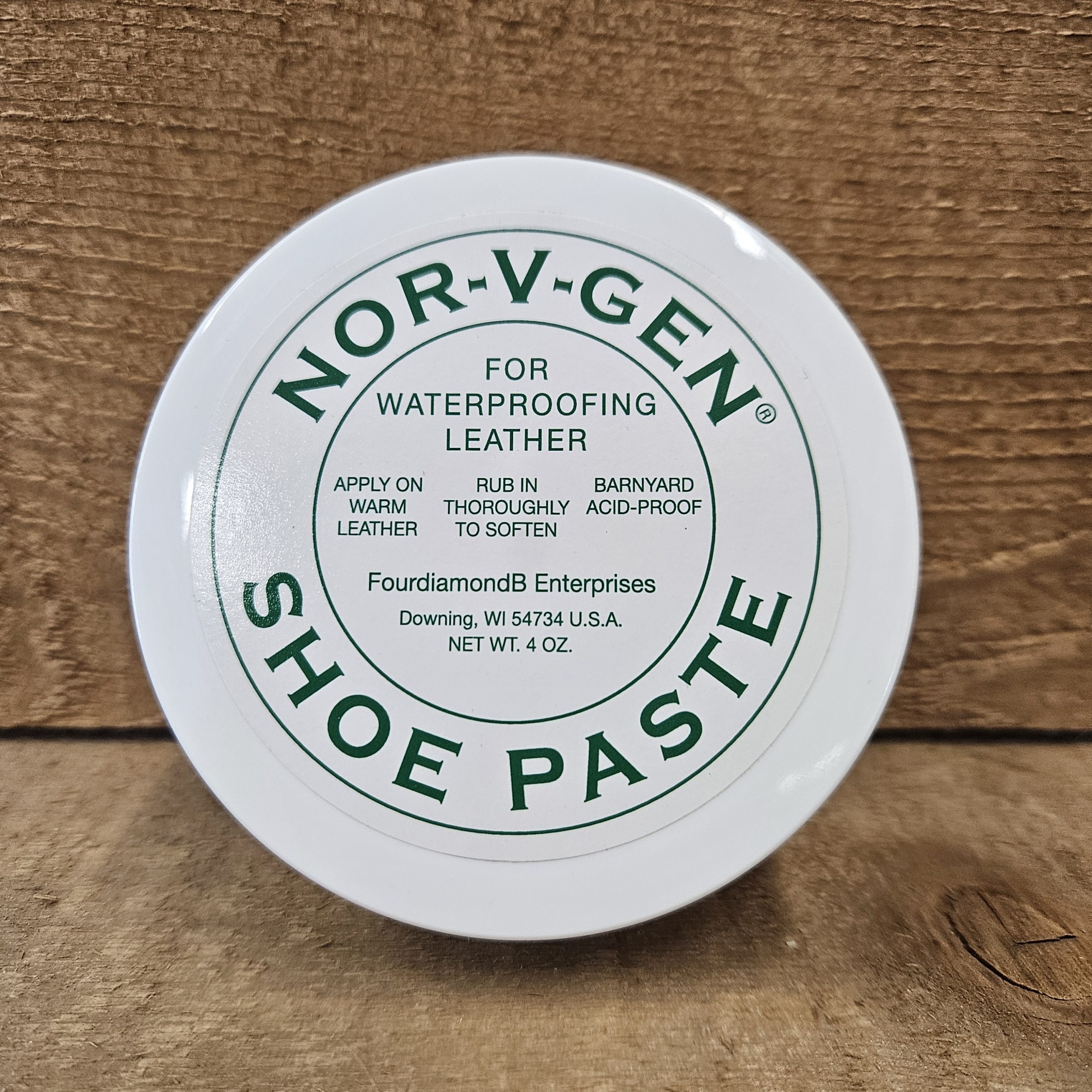 Nor-V-Gen Shoe Paste 4 oz.